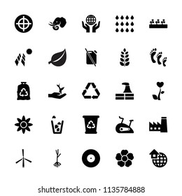 Environment icon. collection of 25 environment filled icons such as elephant, factory, recycle bin, trash bag, trash bin. editable environment icons for web and mobile.
