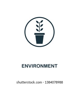 Environment icon. Creative element design from icons collection. Pixel perfect Environment icon for web design, apps, software, print usage.