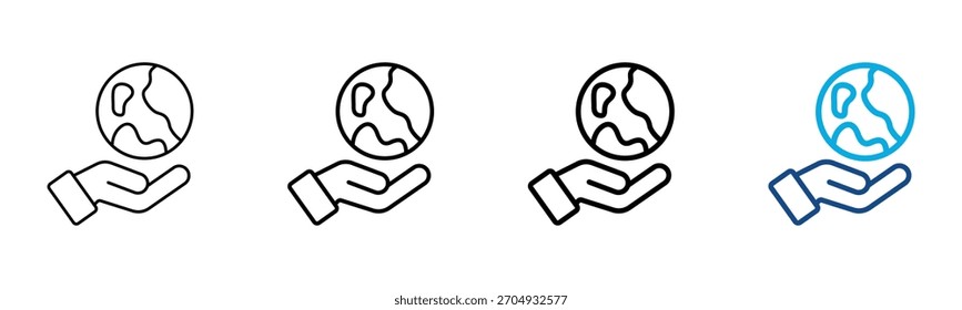 Conjunto de Colección de contorno de estilo diferente Ilustración vectorial
