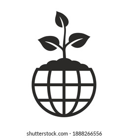 Environment icon. Eco friendly. Global environment. Nature. Vector icon isolated on white background.