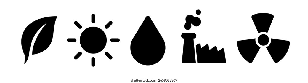 Environment icon. Ecology icon set