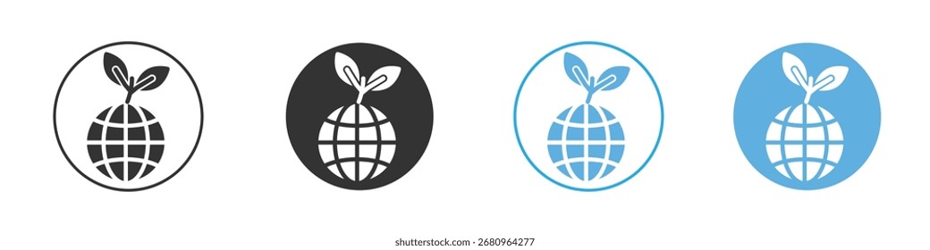 Icono de entorno. Plantilla de diseño de iconos gráficos
