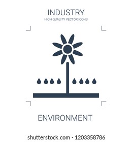 environment icon. high quality filled environment icon on white background. from industry collection flat trendy vector environment symbol. use for web and mobile