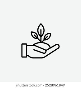 Environment icon isolated on the white background.