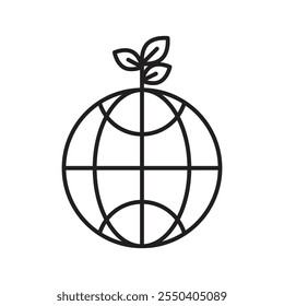 Umgebungssymbol lineares Logo einzeln