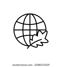 Environment icon logo sign set vector outline