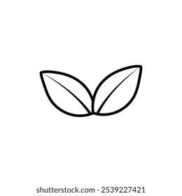 Environment icon outline collection or set in black and white
