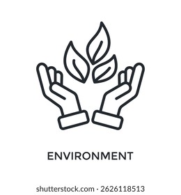 Environment Icon Outline Style. Vector Illustration For Graphic Design