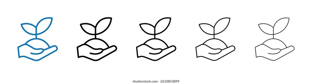Environment icon Outline vector logo for web ui