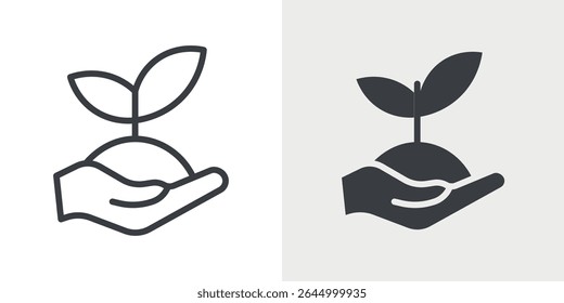 Environment icon Outline vector sign