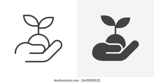 Icono de entorno Esquema del signo de Vector