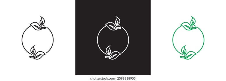Environment icon.  plant, nature, green energy, trees, ecology etc.  Vector illustration. isolated on white and black background. EPS 10 