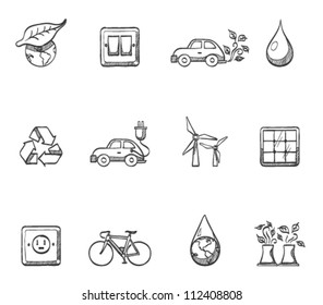 Environment  icon series in sketch