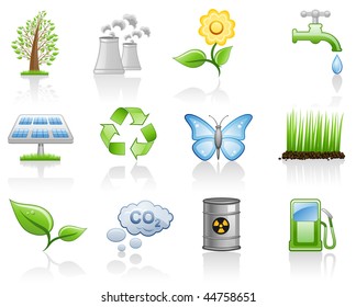 Environment icon set