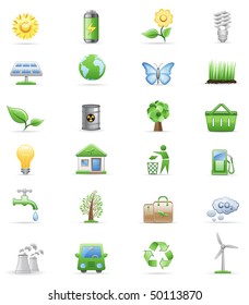 Environment icon set