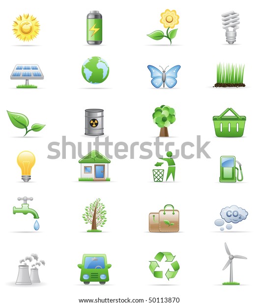 Environment icon\
set