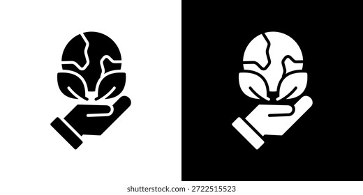 Environment Icon Set. Clean Line Design With Light And Dark Versions For Versatile Use