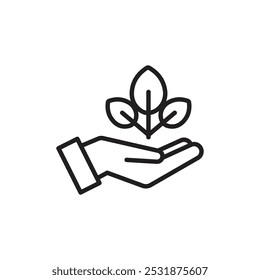 Environment icon Simple thin outline