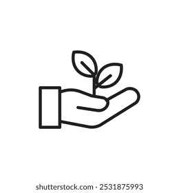 Environment icon Simple thin outline