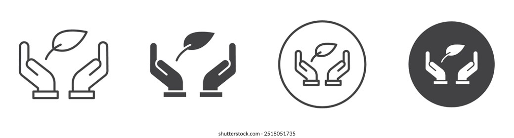 Ilustración de línea delgada de icono de entorno
