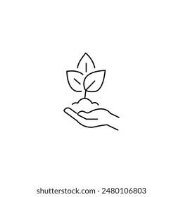 Environment icon vector art illustration.