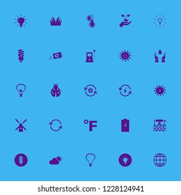 environment icon. environment vector icons set sowing seeds, battery, hand sprout and ladybug