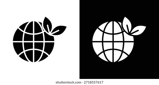 Ilustração de vetor de ícone de ambiente - ícones de vetor de estilo preto de alta qualidade