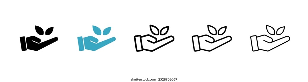 Conjunto de Ilustraciones vectoriales de iconos de entorno