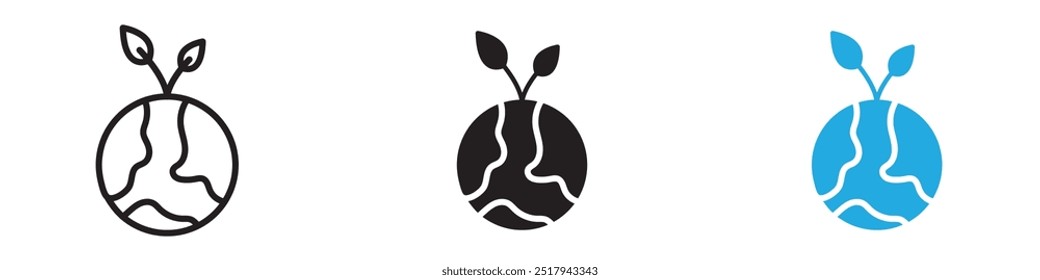 Environment icon vector set illustration