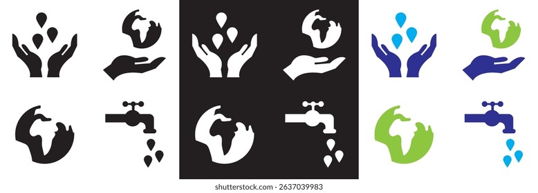 Environment icon . Vector for websites, mobile interfaces, presentations, banner, visual branding etc. Vector illustration. isolated on white and black background. EPS 10