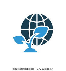 environment icons outline and Flat Style,transparent background