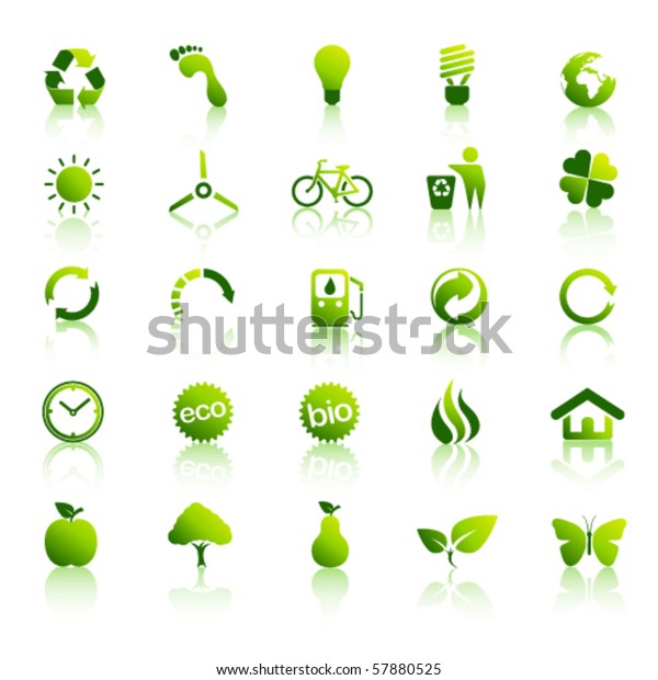 Environment Icons Set 2 Stock Vector (Royalty Free) 57880525
