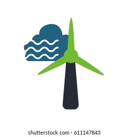 Environment and industrial energy vector icon symbols