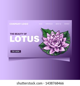 Environment Landing Page Design Vector