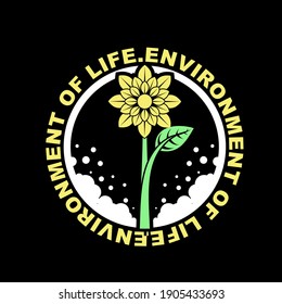 Environment Of Life Logo Design Vector