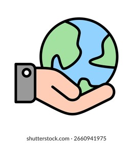 Environment lineal color icon vector illustration