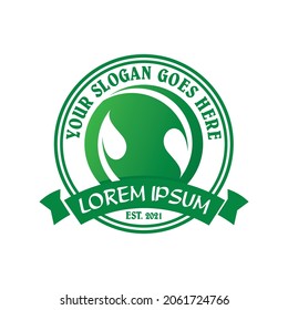 logotipo de entorno, vector de logotipo de naturaleza