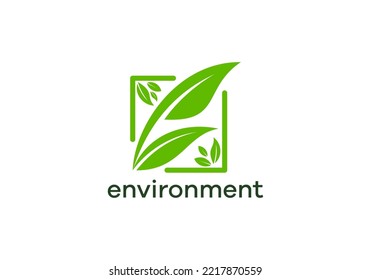 environment nature and care logo design