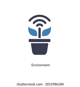 Concepto de iconos de entorno y naturaleza