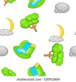 Environment pattern. Cartoon illustration of environment vector pattern for web