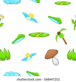 Environment pattern. Cartoon illustration of environment vector pattern for web