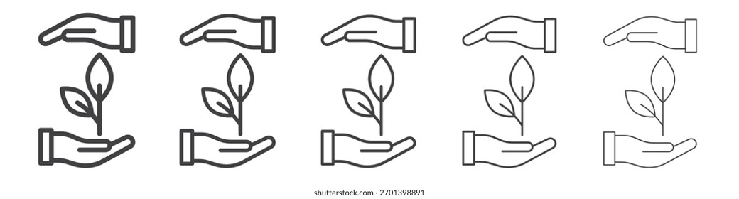 Diseño del icono de la protección del medio ambiente, logotipo, App, UI. Ilustración vectorial, EPS