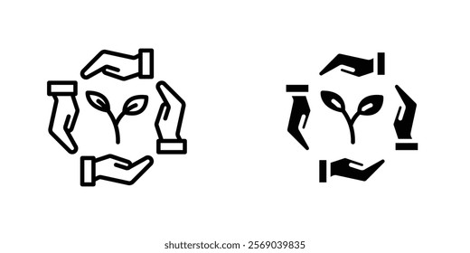 Environment protection icons vector graphic pack