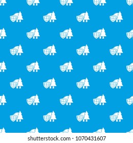 Environment protection pattern vector seamless blue repeat for any use