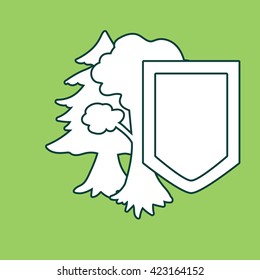 Environment Protection Sticker. Ecology and nature protection icon. Vector