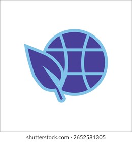 Iconos del sector medioambiental. Ilustración vectorial de color simple.