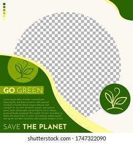 Environment Social Media Post Template Illustration