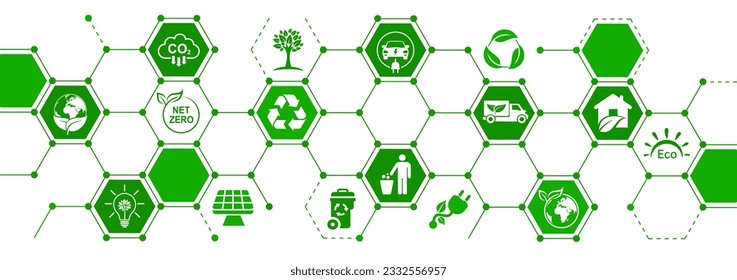 Environment, society and governance ESG, concept with icons related to ecology protection of planet, set of eco icons, environmental friendly, environmental concept social responsibility