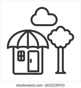 Environment Stewardship Icon Vector Illustration Outline