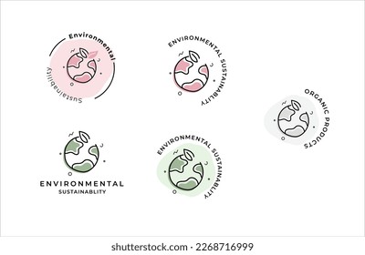 Indicador de icono modificable del vector de sostenibilidad ambiental, Para logotipos, infografías, sitios web, medios de impresión e interfaces. Icono de vector de línea.